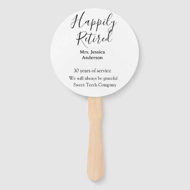 Leque Adição de aposentadoria feliz anos de serviço apos (Frente)