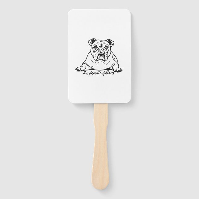 Leque Adorable Bulldog (Frente)