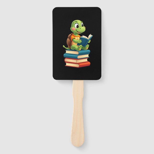 Leque Adorable Turtle Reading Books (4) (Frente)