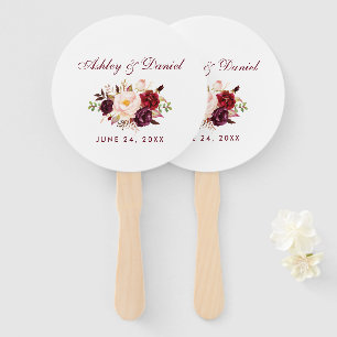 Leque Aguarela Borgonha B Wedding floral