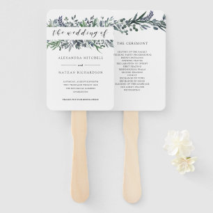 Leque Aguarela frondosa que Wedding