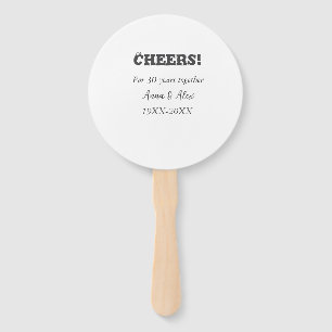 Leque Alegra-se a 30 anos juntos, aniversários, adicione