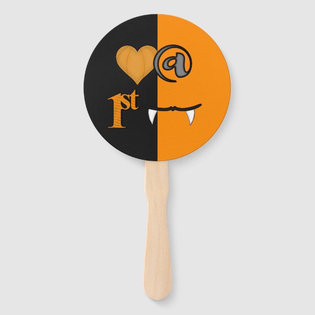 Leque Amor à Primeira Mordida Halloween (Frente)