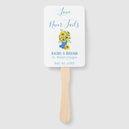 Leque Amor Nunca Falha O Casamento Temático De Girassol