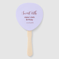 Aniversário de 16 anos doce nome roxo pastel retro