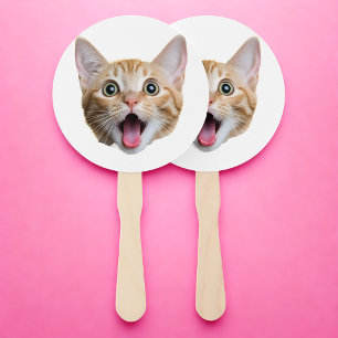 Leque Aniversário de Festa de Novo papai de Gato de Cabo