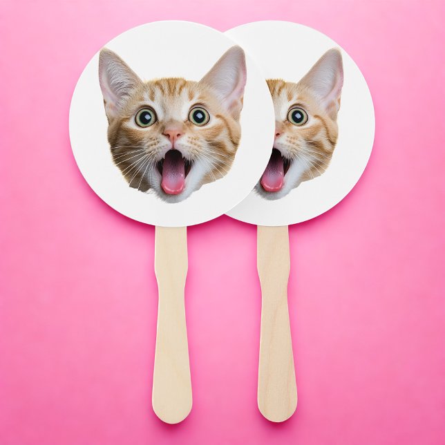 Leque Aniversário de Festa de Novo papai de Gato de Cabo (Criador carregado)