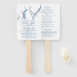 Leque Annapolis Chesapeake Bay Wedding Program Elegante