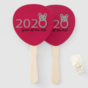 Leque Ano Novo Chinês 2020 Ano do Rato