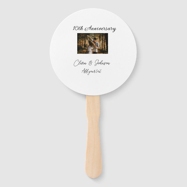 Leque Apelido de casamento Aniversário adicionar nome an (Frente)