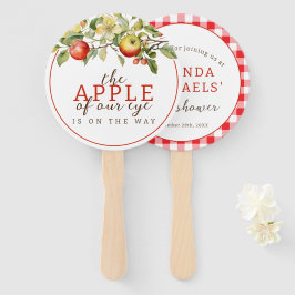 Leque Apple Watercolor de Nosso Bebê De Queda De Olho