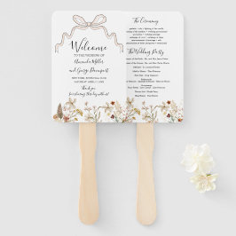 Leque Arco do programa de casamento de Flores Selvagens