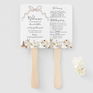 Leque Arco do programa de casamento de Flores Selvagens