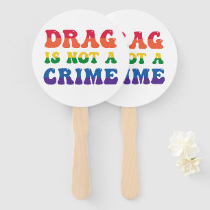 Leque Arrastar Não É Um Fã De Mão De Crime