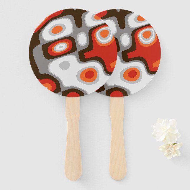 Leque Art Deco (Frente e Verso)