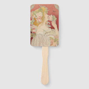 Leque Art Nouveau Belle Époque Senhorita Rosas Livemont