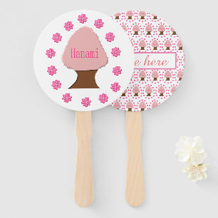 Leque Árvore de cereja japonesa Hanami personalizada
