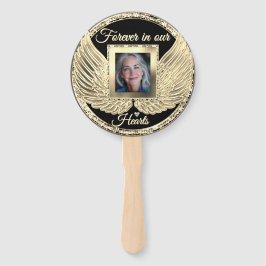 Leque Asas de Anjo Memorial Personalizado Adicionar Foto