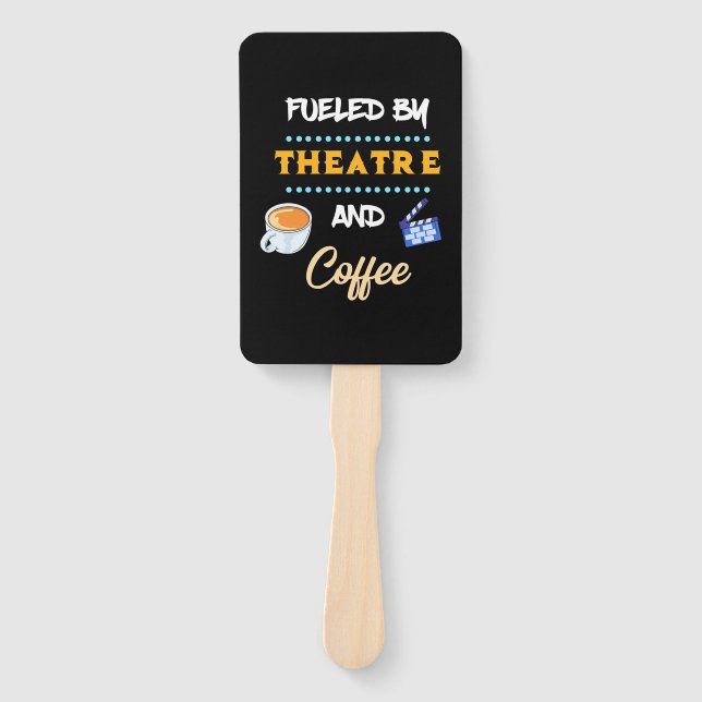 Leque Ator Alimentado Por Café De Teatro (Frente)
