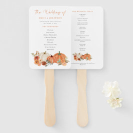 Leque Autumn Pumpkins Florals Wedals