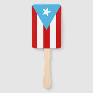 Leque Azul-céu da bandeira de Puerto Rico