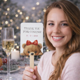 Leque Baby Bear And Rowan Berries Baby Shower