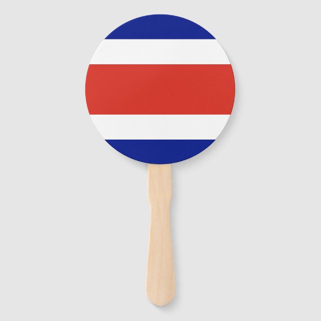 Leque Bandeira Civil da Costa Rica (Frente)