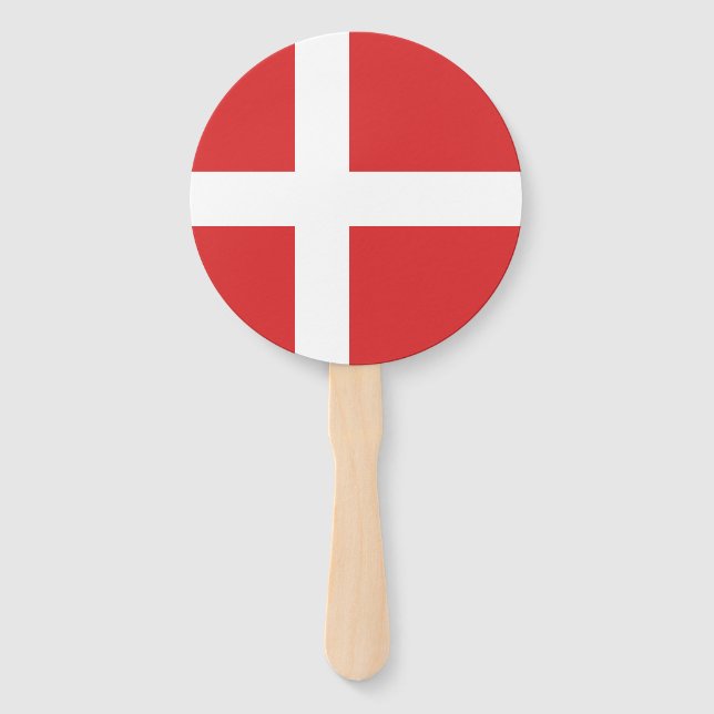 Leque Bandeira da Dinamarca (Frente)