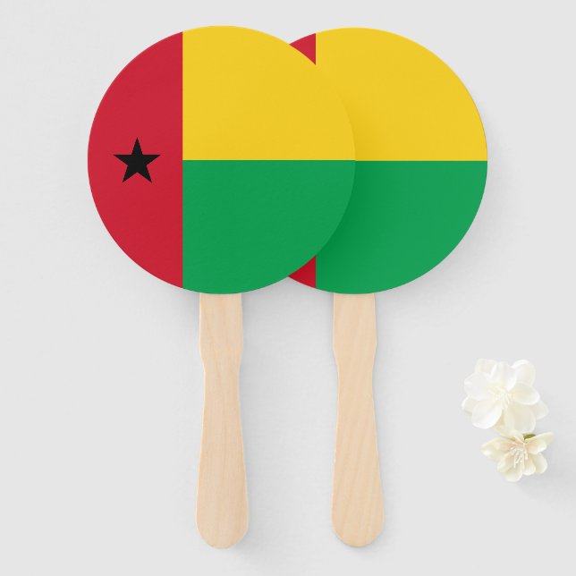 Leque Bandeira da Guiné-Bissau (Frente e Verso)