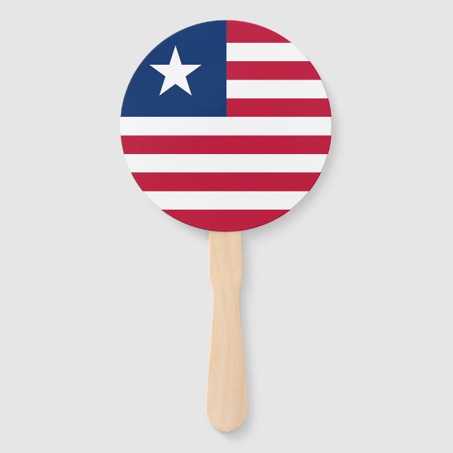 Leque Bandeira da Libéria (Frente)