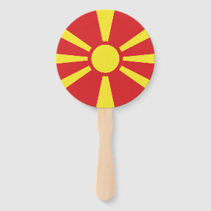 Leque Bandeira da Macedônia do Norte