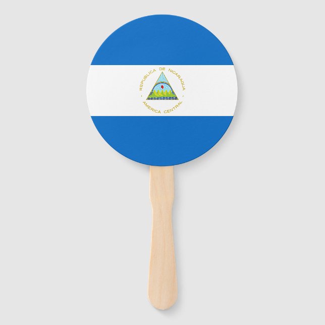 Leque Bandeira da Nicarágua (Frente)