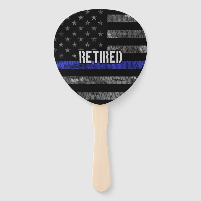 Leque Bandeira da Polícia Aposentada e Perturbada (Frente)