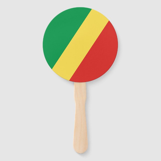 Leque Bandeira da República do Congo (Frente)