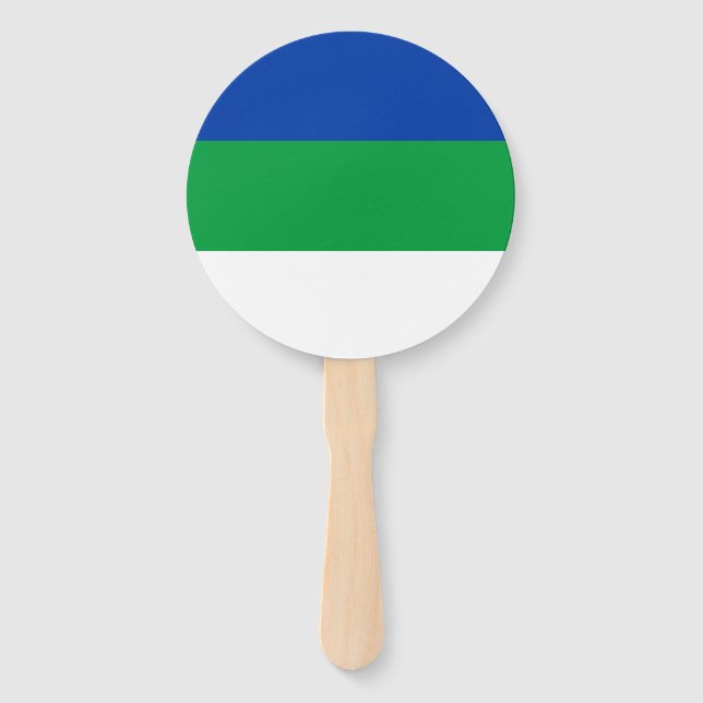 Leque Bandeira da República Komi (Frente)