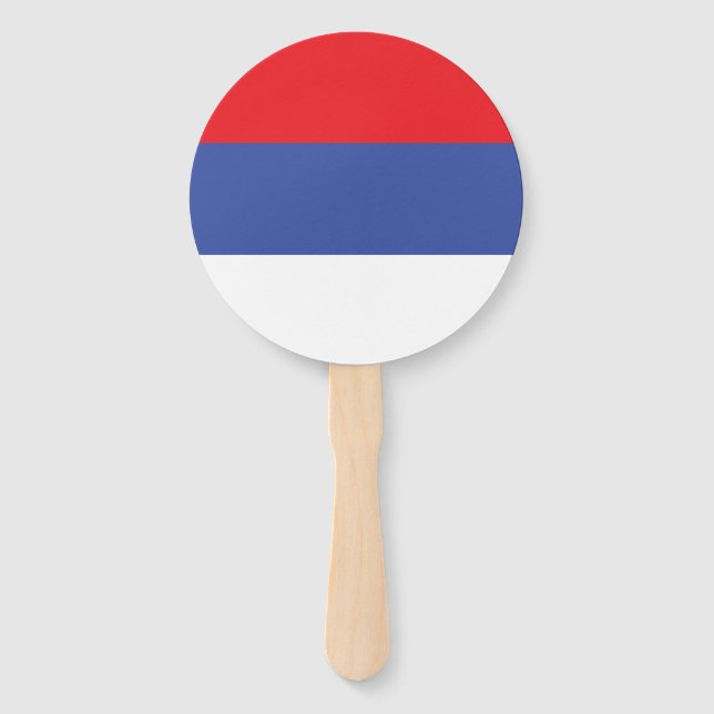 Leque Bandeira da República Sérvia (Frente)