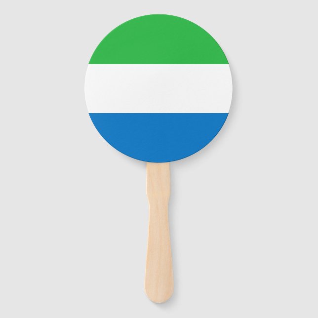 Leque Bandeira da Serra Leoa (Frente)