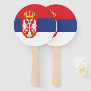 Leque Bandeira da Sérvia