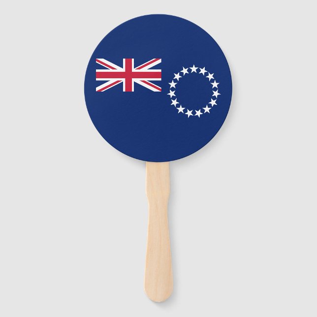 Leque Bandeira das Ilhas Cook (Frente)