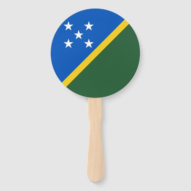 Leque Bandeira das Ilhas Salomão (Frente)