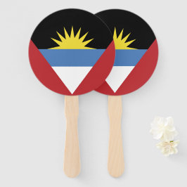 Leque Bandeira de Antígua e Barbuda