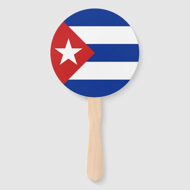 Leque Bandeira de Cuba (Frente)