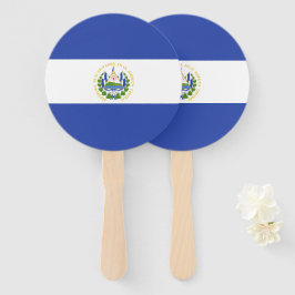 Leque Bandeira de El Salvador