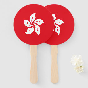 Leque Bandeira de Hong Kong