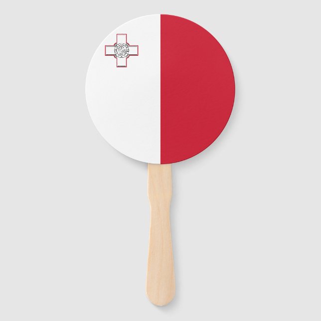 Leque Bandeira de Malta (Frente)