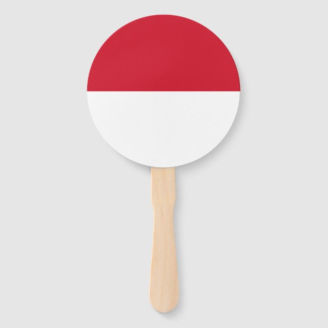 Leque Bandeira de Mônaco (Frente)
