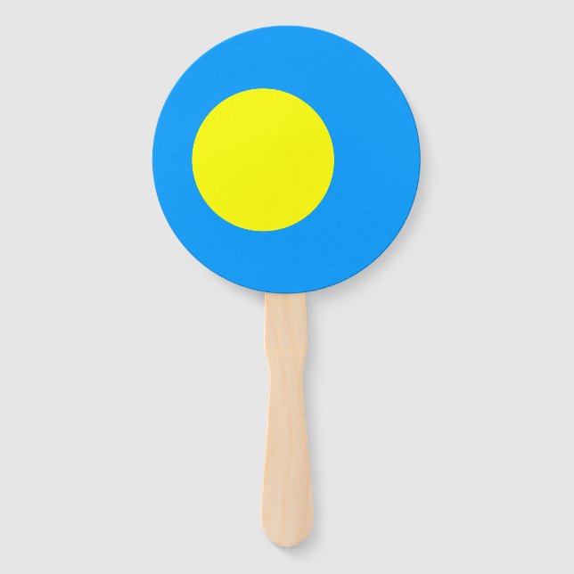 Leque Bandeira de Palau (Frente)