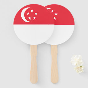 Leque bandeira de Singapura