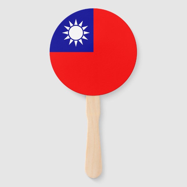 Leque Bandeira de Taiwan (Frente)