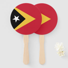 Leque bandeira de Timor Leste